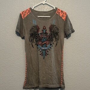 Sinful by Affliction Studded Top